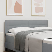 testiera  design linee grigio chiaro 160 cm in tessuto
