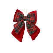 Fiocco poliestere rosso 4,5x18x23cm