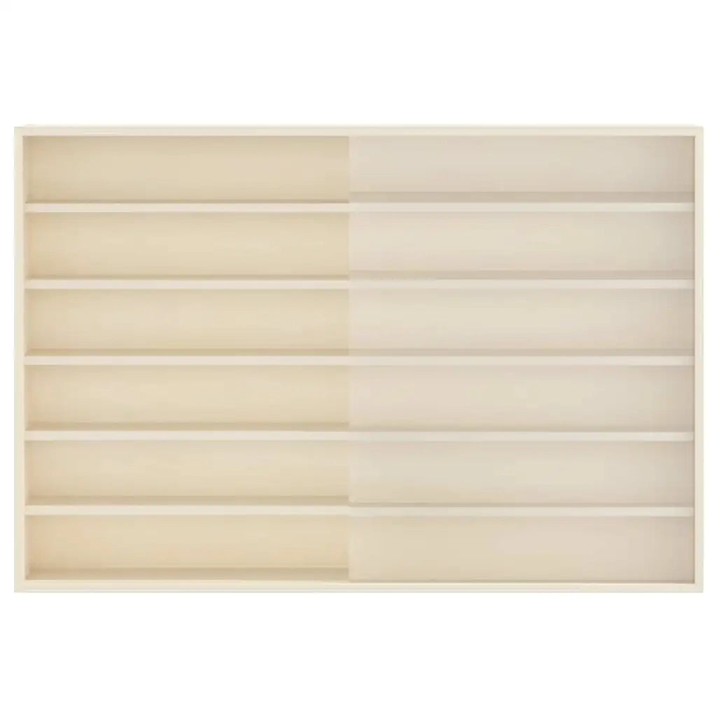 Vetrina a muro Beige 80 x 8,5 x 54 cm Legno compensato 42015628