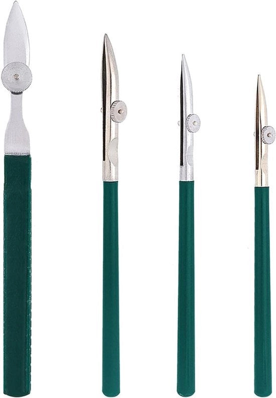 Penne per disegno a linea fine - 4 misure - adattabili - per artisti - per colori - modello - 4 pezzi