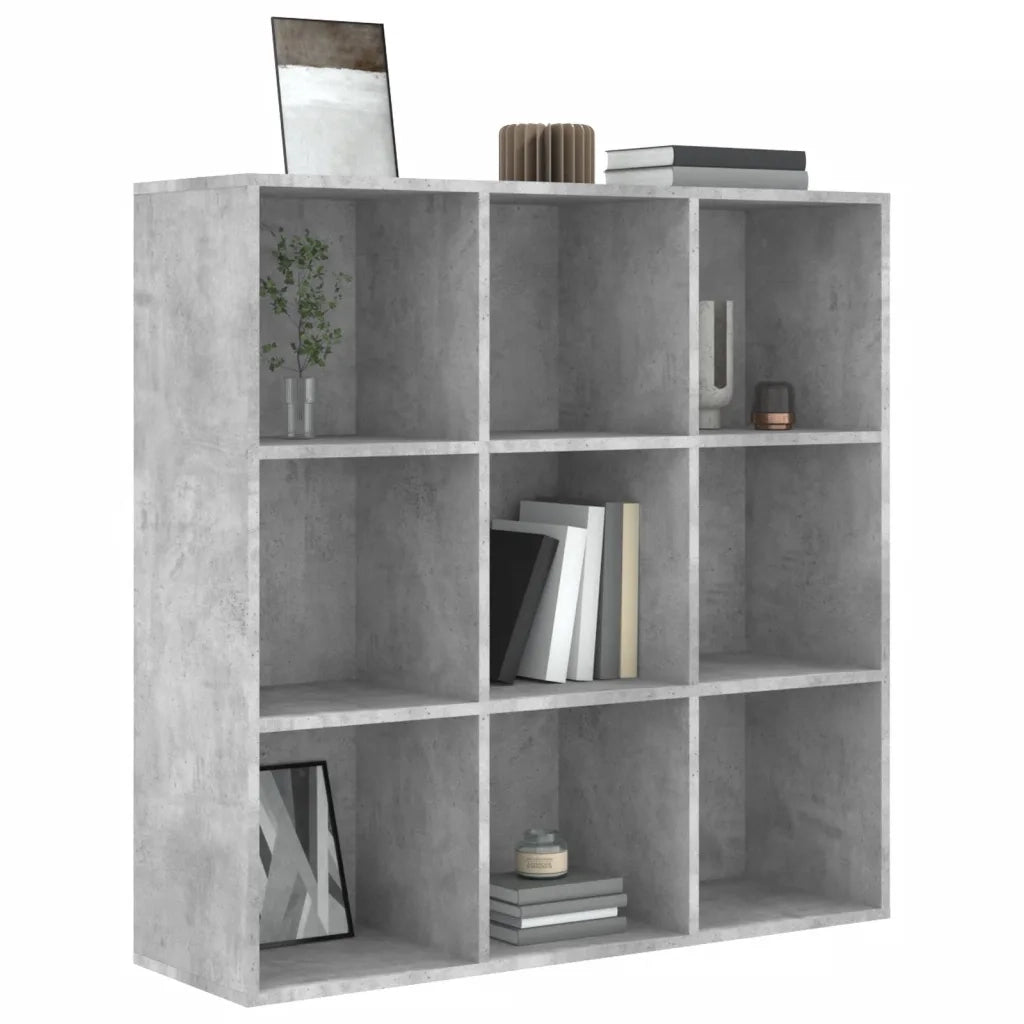 Libreria Grigio Cemento 98x29x97,5 cm in Legno Multistrato 801129