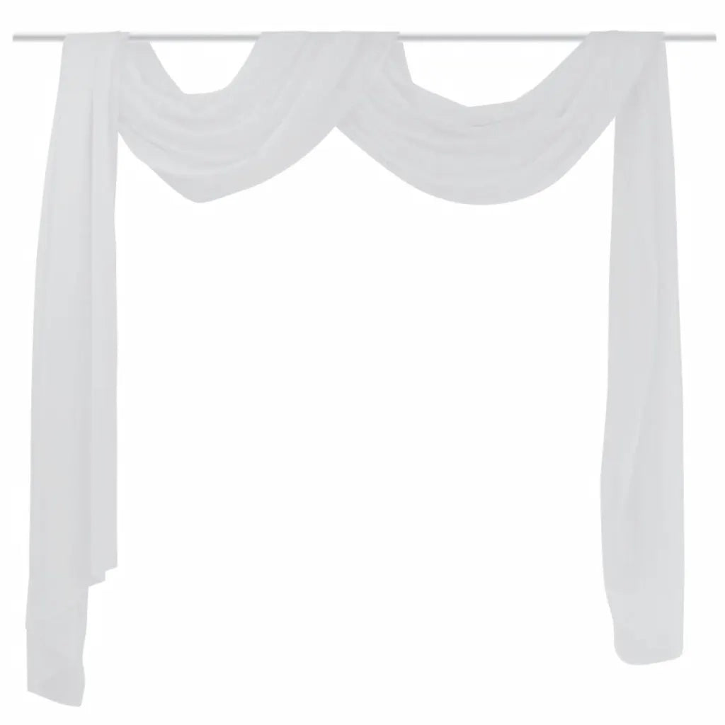 Tenda voile 140 x 600 cm bianca 130756