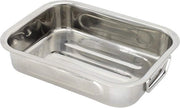 Piatto quadrato 25 cm in acciaio inossidabile argentato - accessorio da cucina