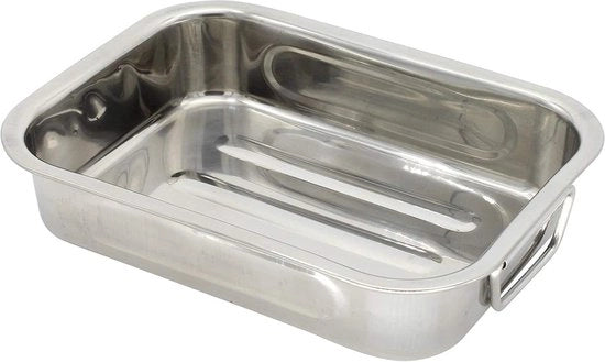 Piatto quadrato 25 cm in acciaio inossidabile argentato - accessorio da cucina