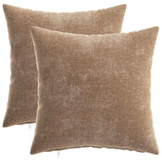 Federa 2 pz HEERLEN Marrone 40 x 40 cm Tessuto Chenille 908515