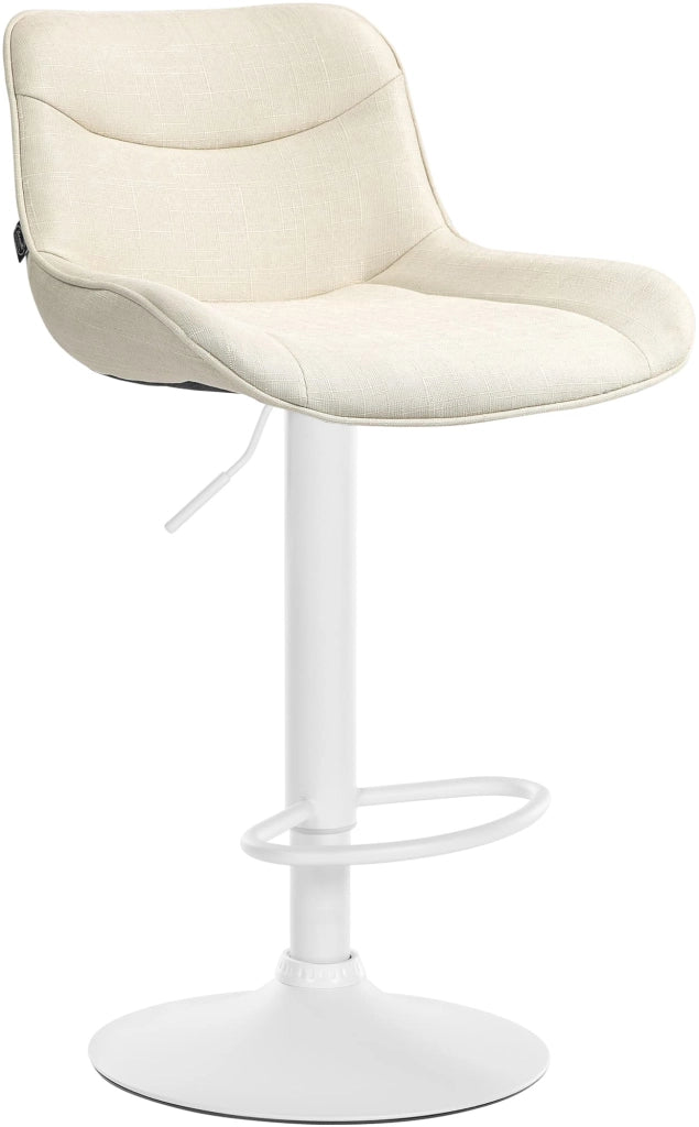 Barhocker Vonore Stoff weiЯ