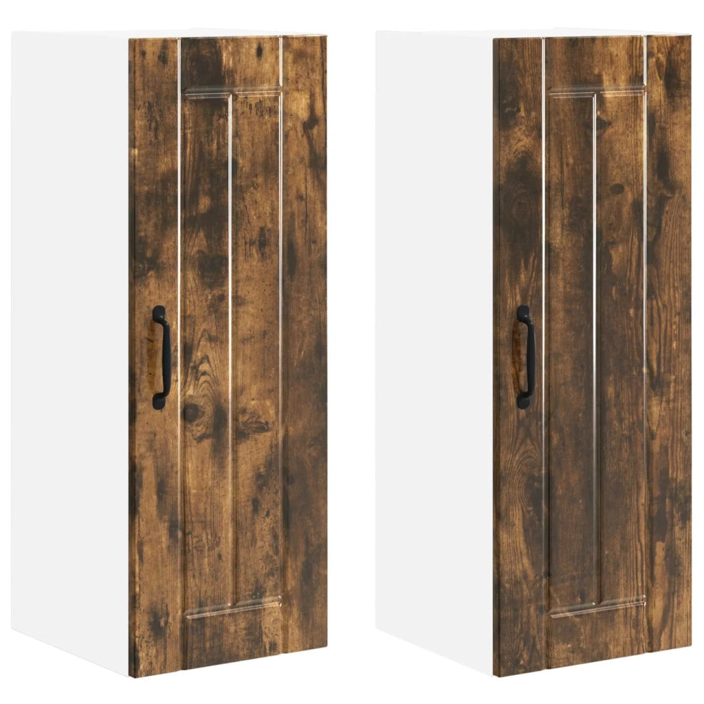 Armadietto a muro LUCCA 2 pcs Rovere Fumo 30 x 31 x 80 cm