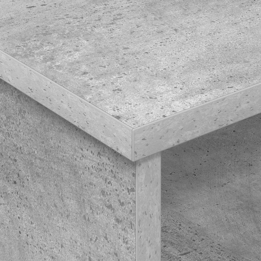 Set di 2 Comodini | Armadio da Notte | Mobiletto da notte Grigio cemento 40 x 31 x 15 cm Legno multistrato