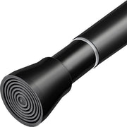 Douchegordijn rail senza perforazione - Maniglia di doccia telescopica estendibile - Montaggio facile - Per cabine da bagno e armadi cucina - 110-200 cm - Maniglia di doccia estendibile in nero