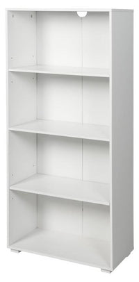 Libreria 4 Ripiani 60x30x130 cm in MDF Bianco