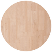 Piano Tavolo Rotondo Ø50x4 cm Massello di Rovere Non Trattato 342909