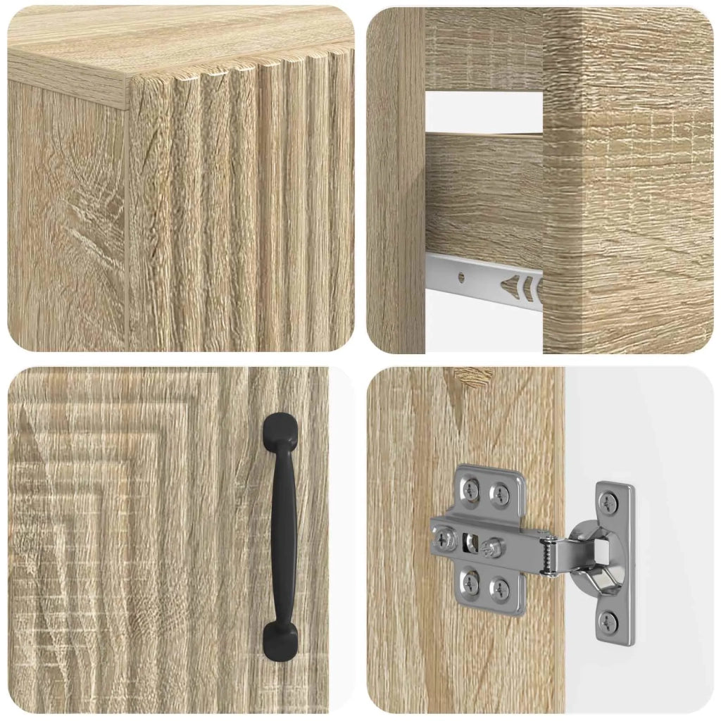 Set di Armadi da Bagno da 2 Pezzi HAARLEM Rovere Sonoma 3417695