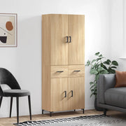 Credenza Rovere Sonoma 69,5x34x180 cm in Legno Multistrato 3198148