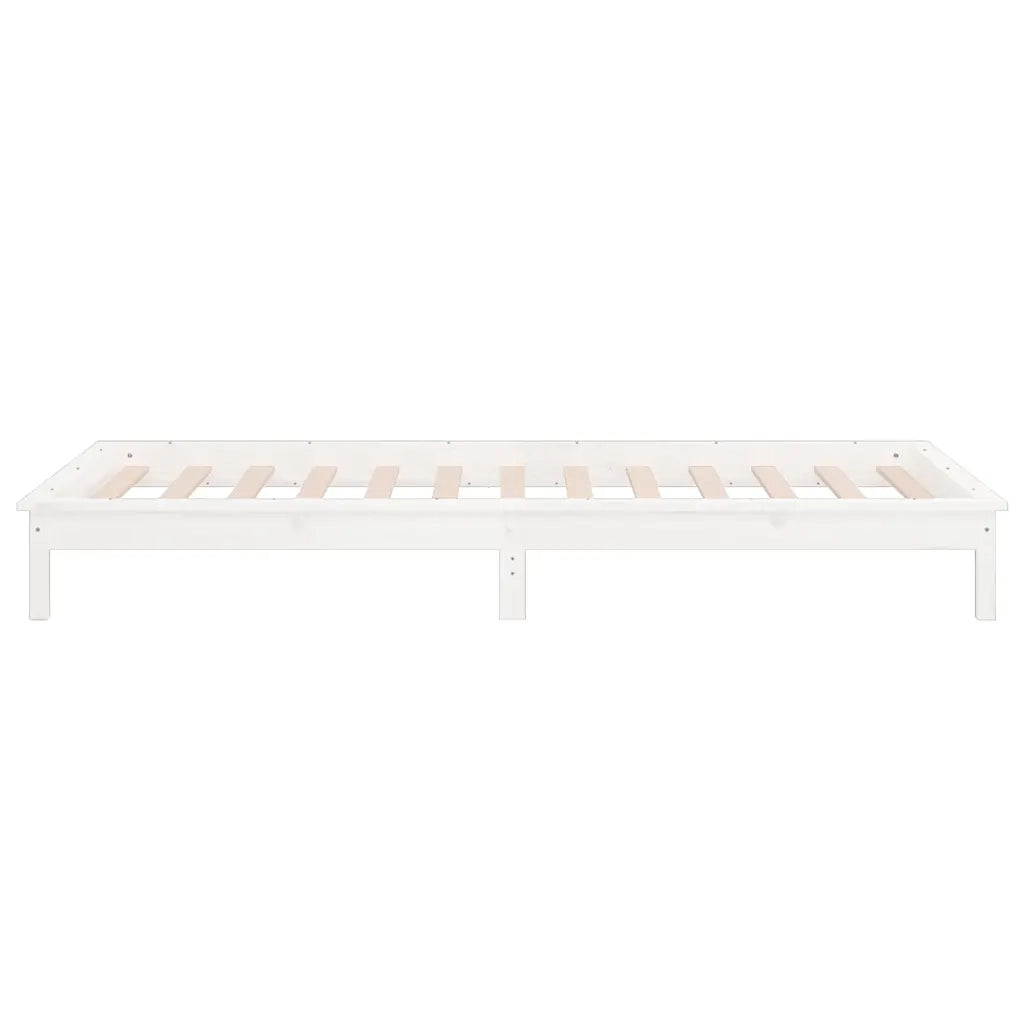 Giroletto con LED Bianco 90x190 cm 3FT Single in Legno Massello cod mxl 54102
