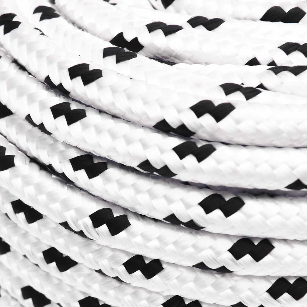 Corda multiuso 8 mm 100 m Bianco Poliestere 3473459