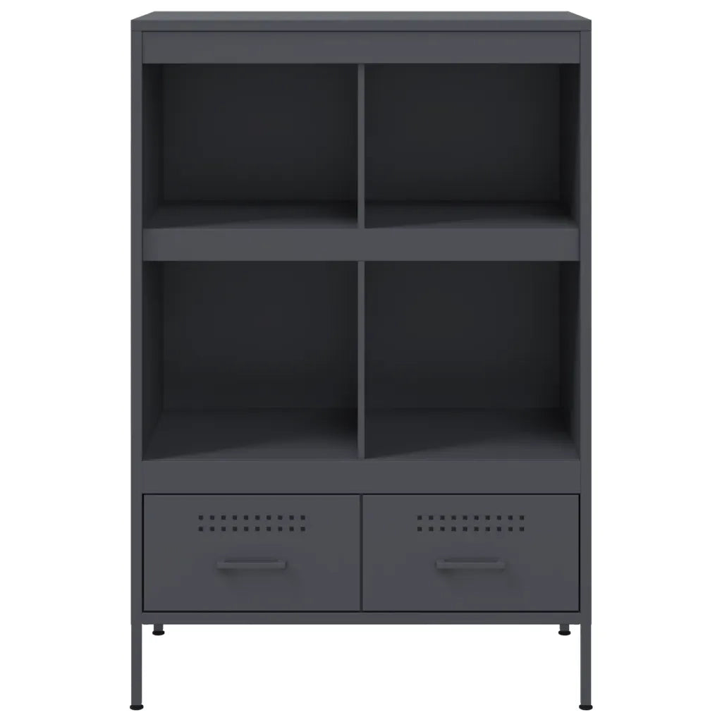 vidaXL Credenza Antracite 68x39x101,5 cm Acciaio