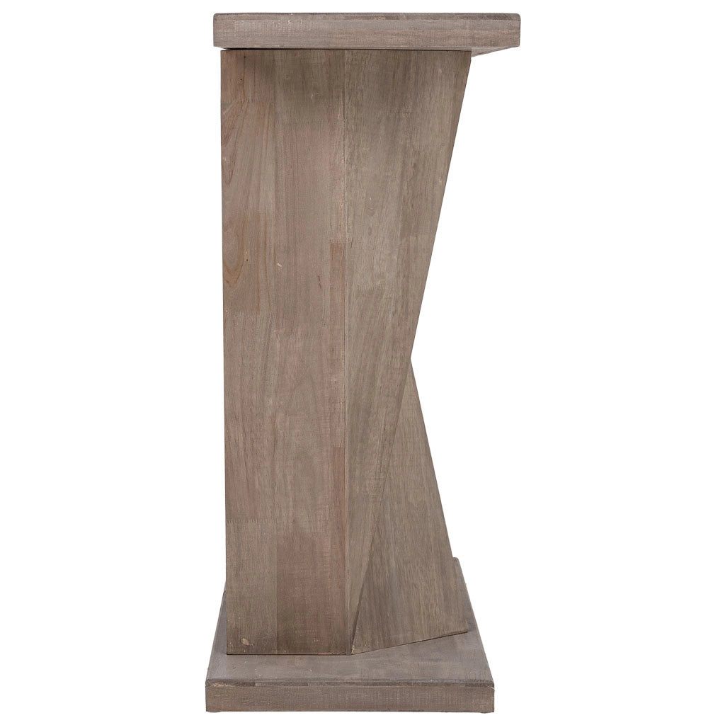 Tavolino da ingresso in legno marrone 135x34x83h cm