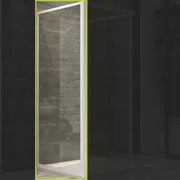 Lato fisso per box doccia corner bianco cristallo temprato trasparente e serigrafato *** misure 77-79.5xh185 cm trasp...
