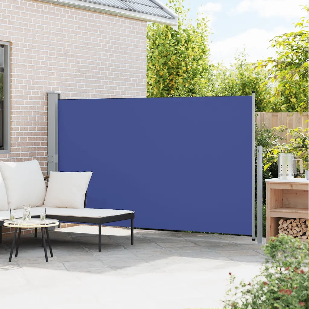 Tenda Laterale Retrattile per Patio 170x300 cm Blu 48366