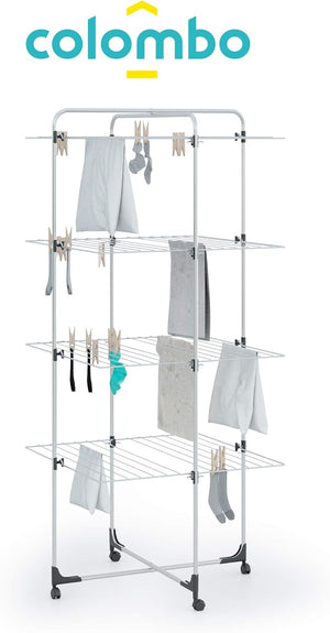 Stendibiancheria Stendino a torre, lunghezza stenditura 40 metri mod.ICARO COLOMBO