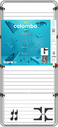 Stendibiancheria Stendino a torre, lunghezza stenditura 40 metri mod.ICARO COLOMBO
