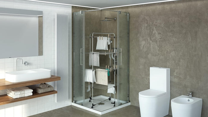 Stendibiancheria Stendino a torre, lunghezza stenditura 40 metri mod.ICARO COLOMBO