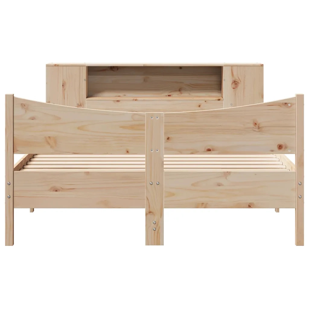 Letto senza Materasso 140x190 cm in Legno Massello di Pino 3323305