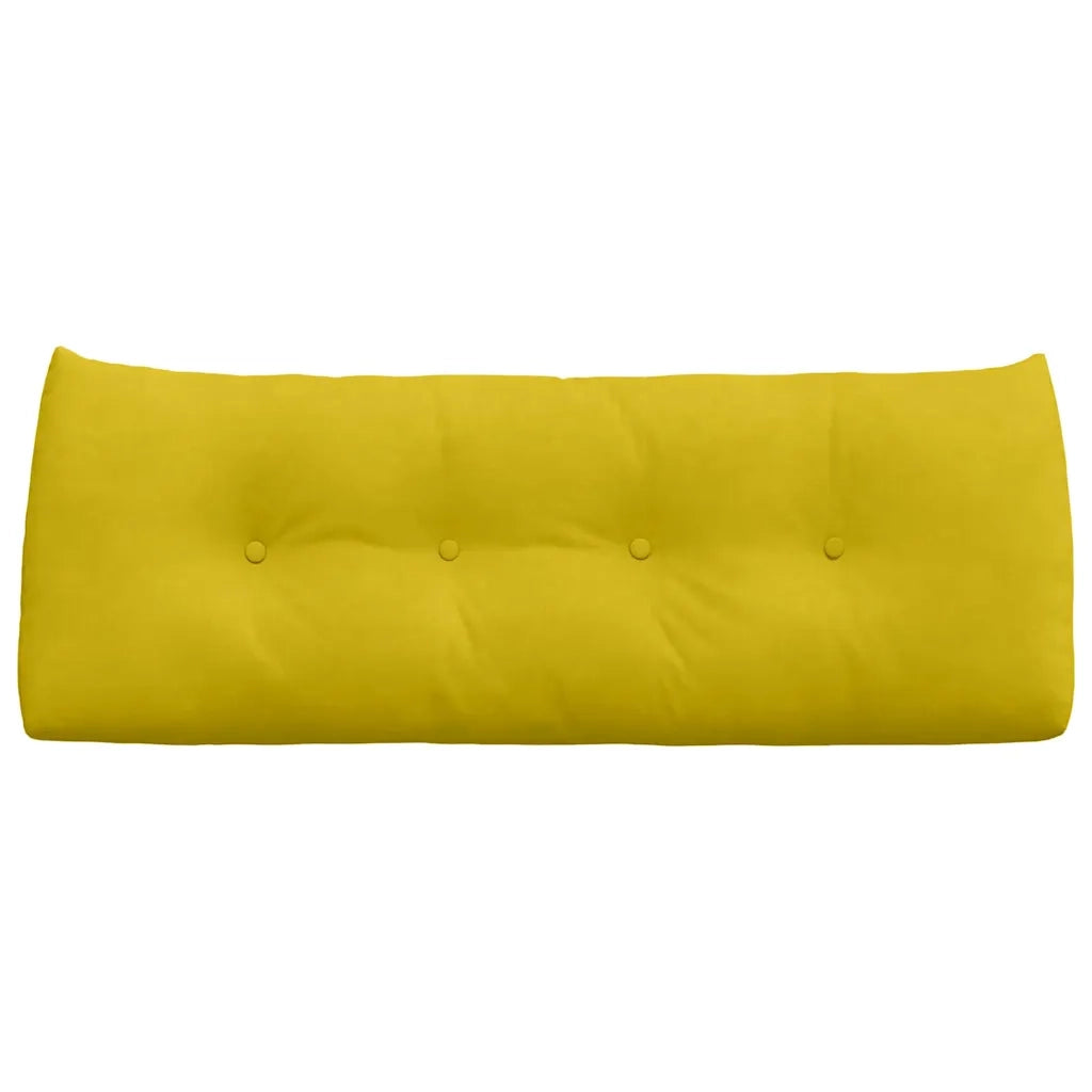 Cuscino per Schiena Giallo 120 x 24 x 50 cm Velluto 42014494