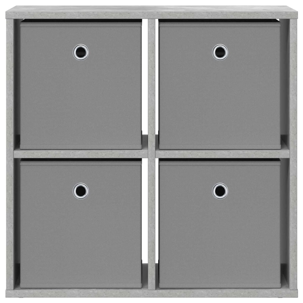 Credenza con cassetto Grigio cemento 59,5 x 27 x 57 cm