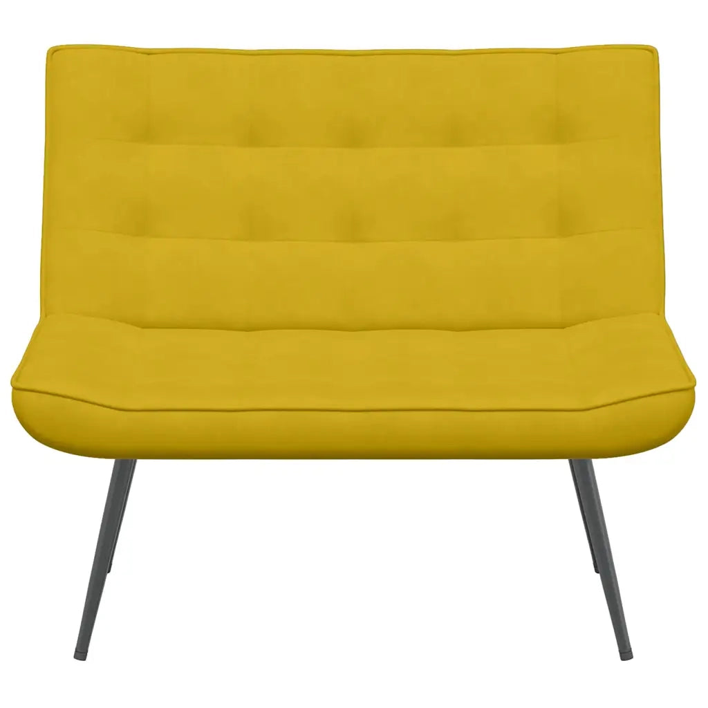 Panca Gialla 110x74x84 cm in Velluto 4012343