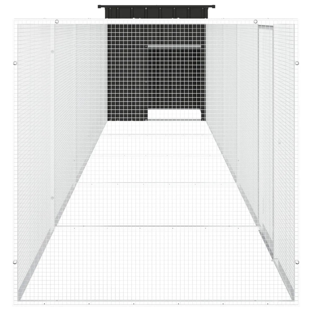 Gabbia per Polli Antracite 600x91x100 cm Acciaio Zincato cod mxl 41447