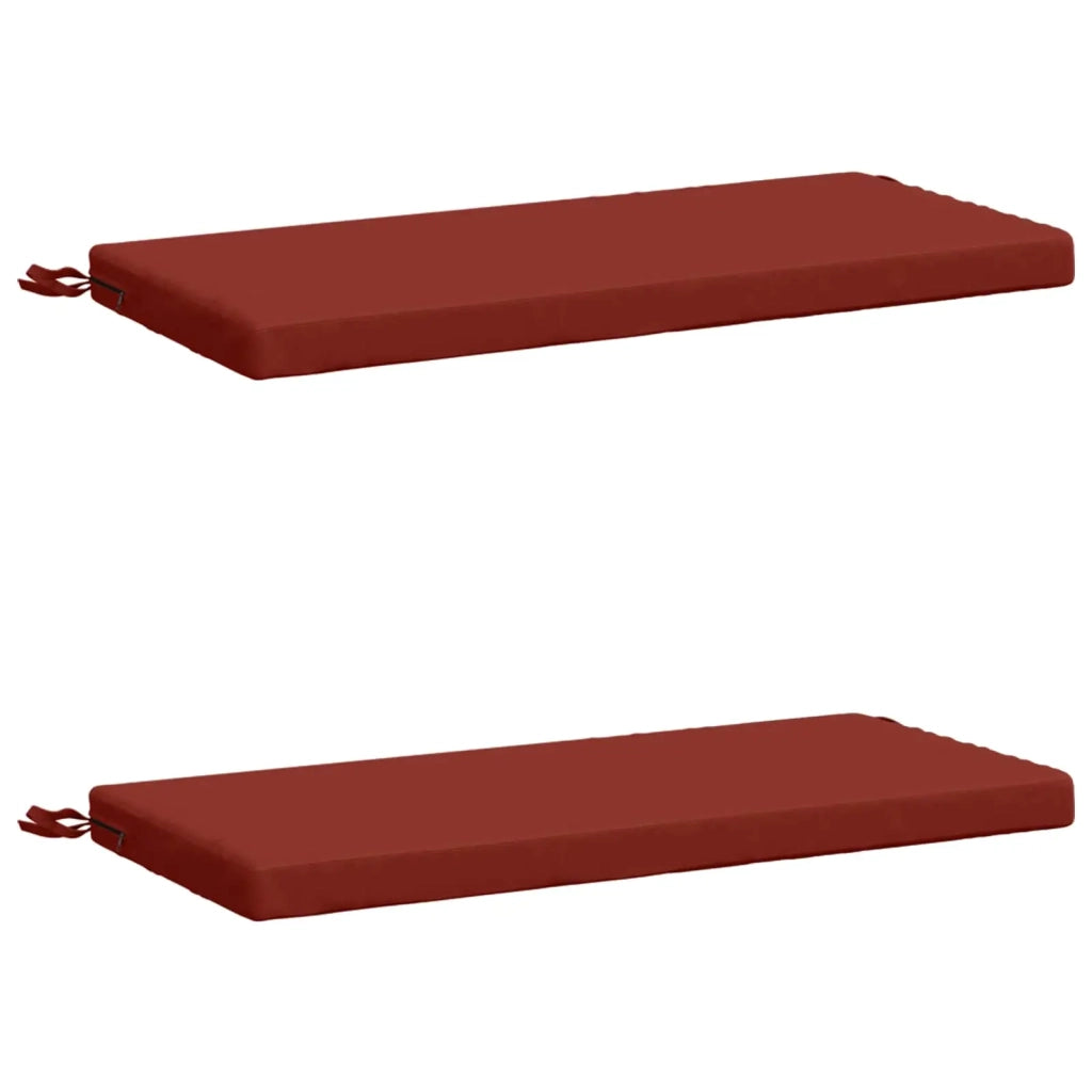 Cuscini per Panchina a 2 Pezzi SOEST 2 pz 100% Poliestere Rosso 948633