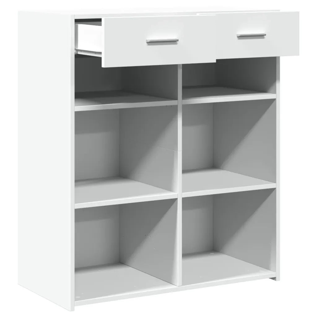vidaXL Credenza Bianca 80x42,5x93 cm in Legno Multistrato