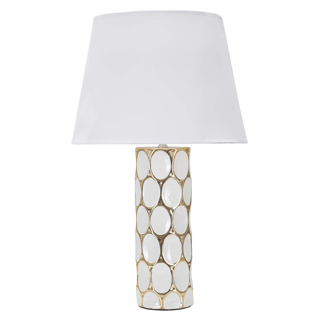 Badani, Lampada da Tavolo Necessaria 1 Lampadina, Bianco
