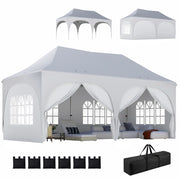 Tenda da Giardino Pieghevole ¨C Zephmum ¨C Grigio 6x3 m