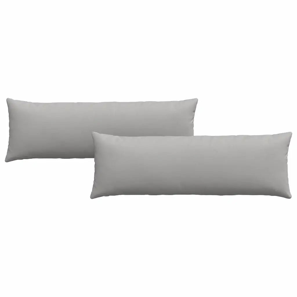 Cuscini da Divano 2 pcs Grigio Nuvola 120 x 40 cm Tessuto