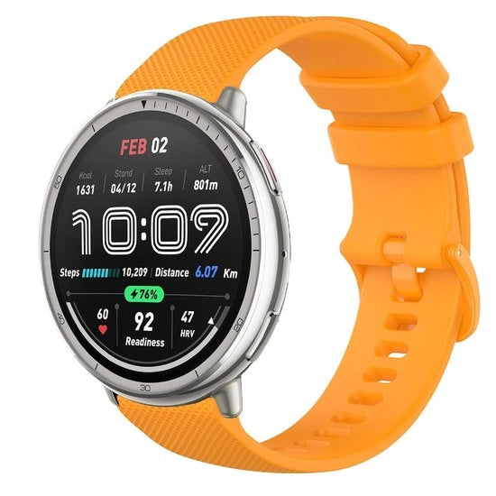 Cinturino in silicone morbido per Amazfit Active 2 - Giallo