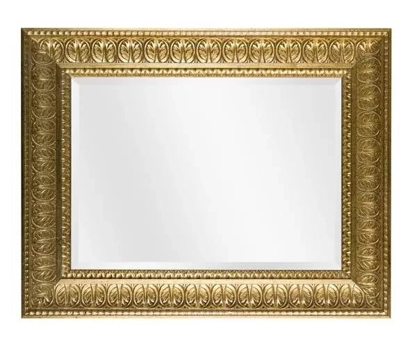 Specchiera in foglia oro rettangolare misure:73 x 93 x 6