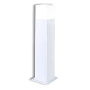 Luci da giardino a palo Design Moderno IP44 Lampione per lampadine a led max 12W non incluse Ideali per Illuminare Vialetti e Percorsi Pedonali Esterni Color: Bianco