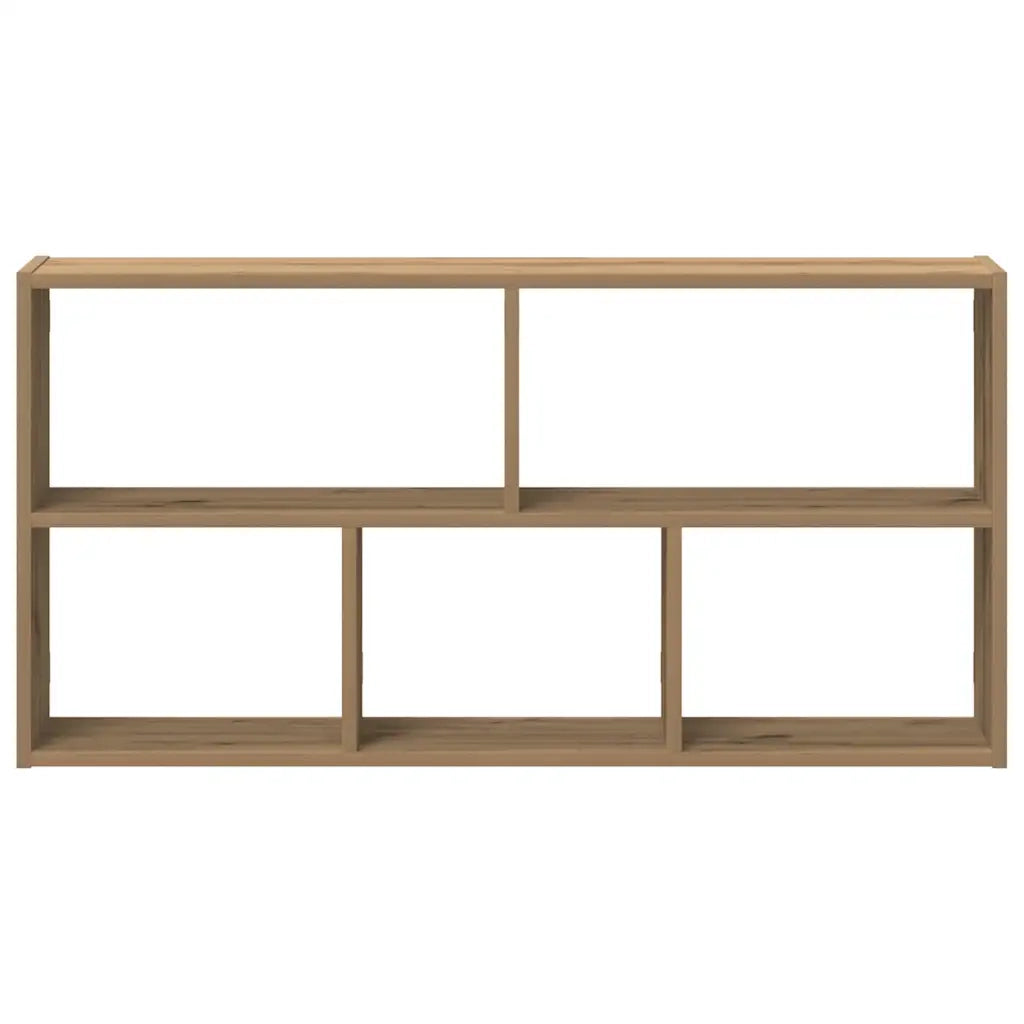 Scaffale a Parete Rovere Artigianale 100x25x50 cm in Truciolato 853280
