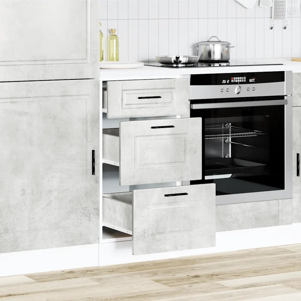 Base da Cucina Porto Grigio Cemento in Legno Multistrato 854224