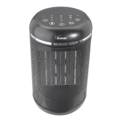 Bimar HP127 Termoventilatore PTC Elettronico 1500W Termostato Regolabile Oscillazione Automatica Timer 8h per ambienti fino a 15m²