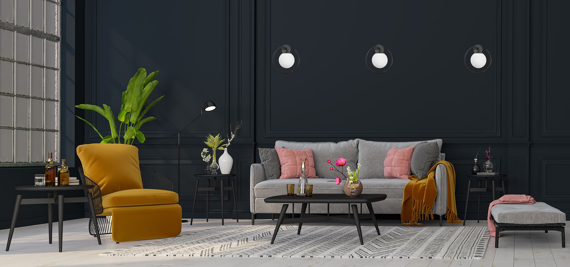 Lampada Da Parete APP1152-1W Black