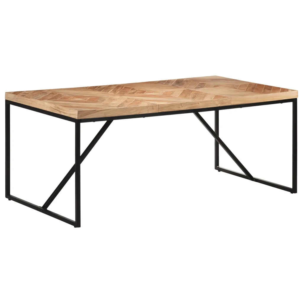 Tavolo da Pranzo 180x90x76 cm Legno Massello di Acacia e Mango 323552