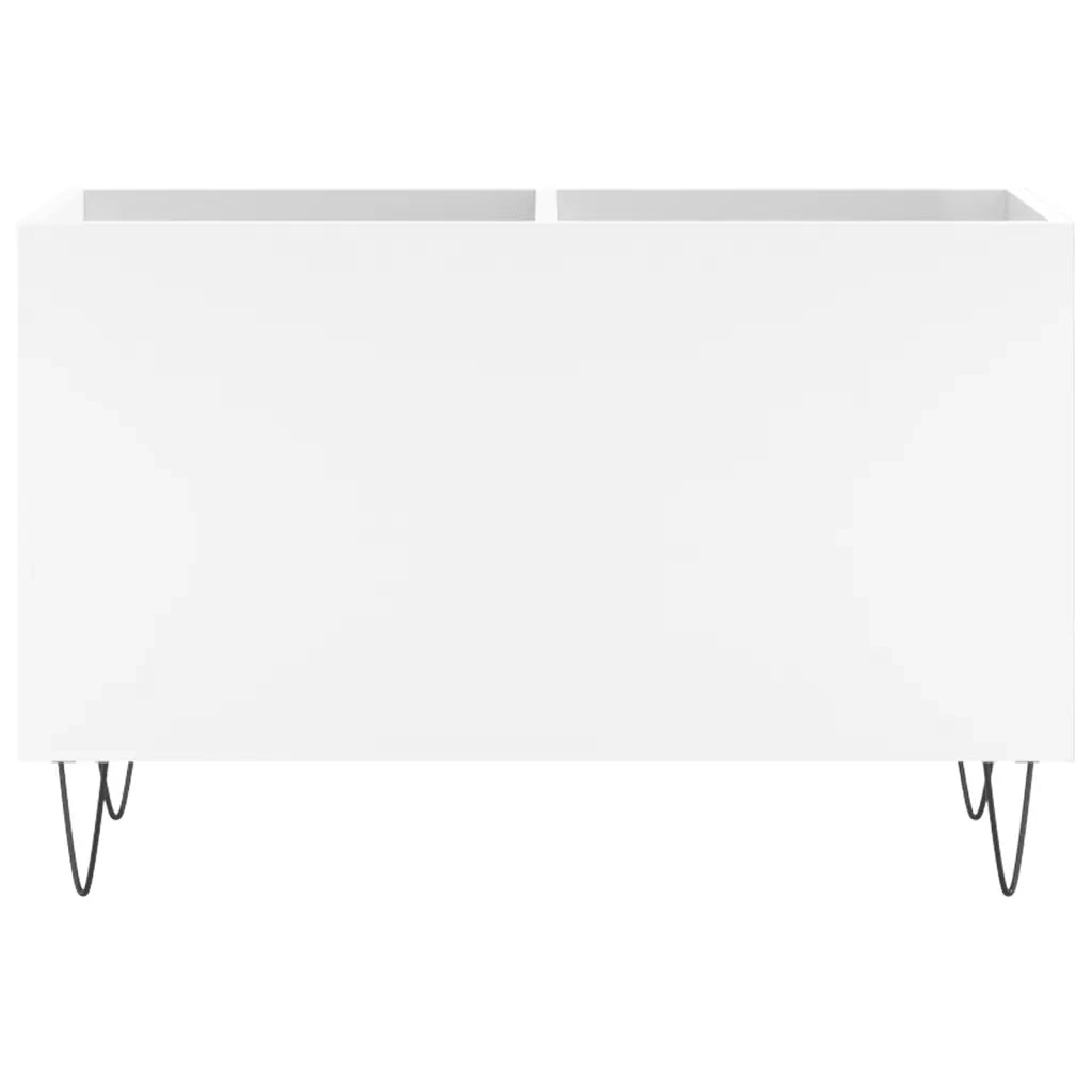 Mobile Porta Dischi Bianco 74,5x38x48 cm in Legno Multistrato 831724