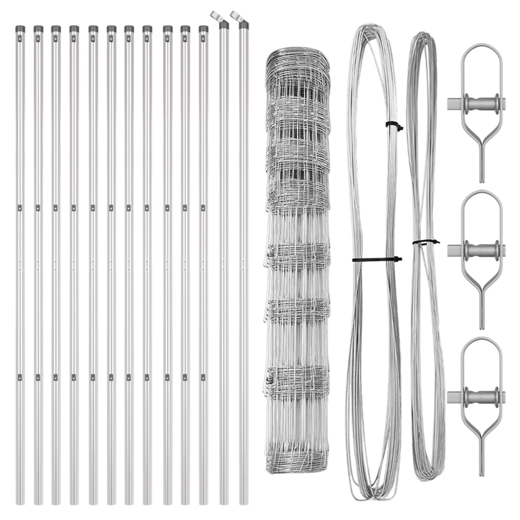Recinzione da Campo  1x25 m Acciaio Galvanizzato