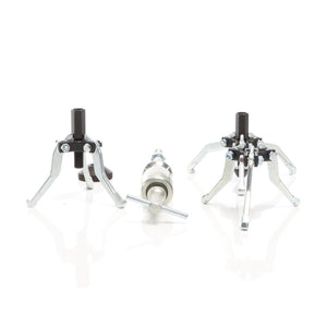 Set 5 pezzi estrattori a 3 bracci per cuscinetti interni ed esterni con martello scorrevole