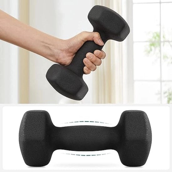 Set di Ponderali da 2 - Halterset a Sei Facce Rivestimento Neoprene Allenamento di Forza Allenamento Fitness per Casa