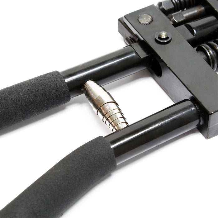 Pinza combinata profilatrice e punzonatrice per lamiera carrozzeria