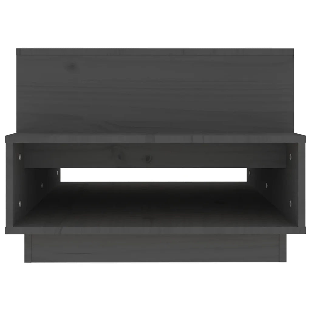 Tavolino da salotto | Tavolino da caff¨¨ | Tavolino da Soggiorno Grigio 80x55x40,5 cm Legno Massello di Pino